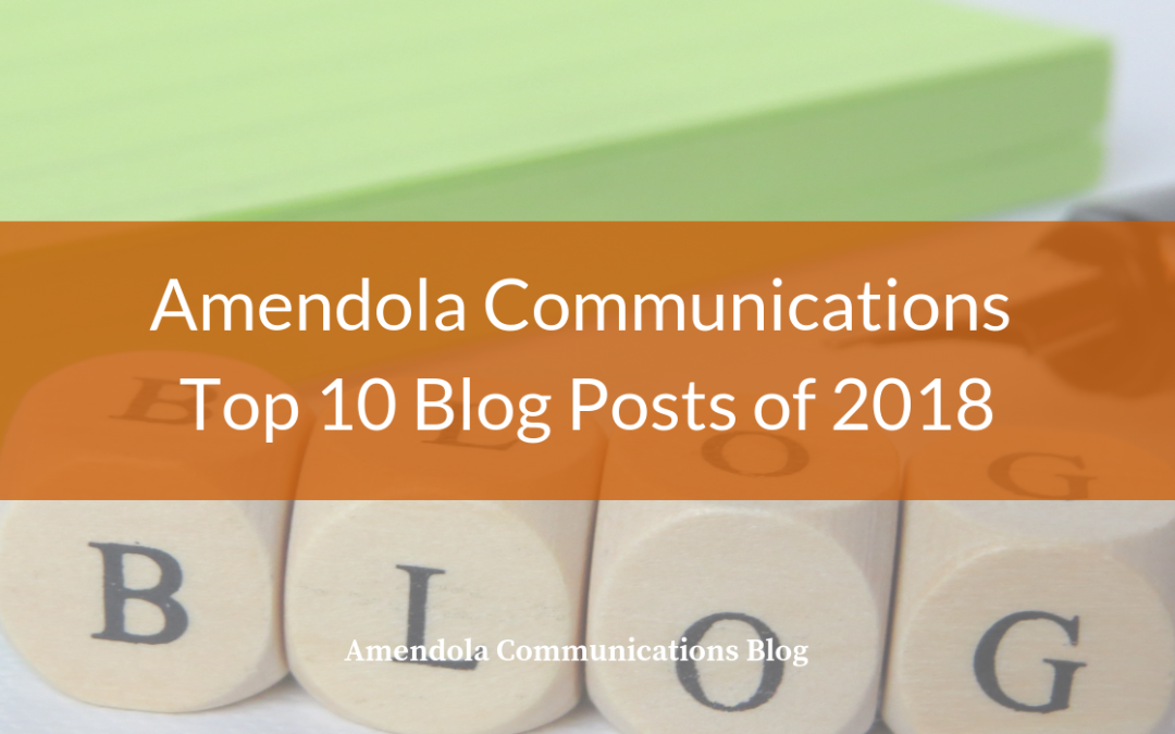 Amendola Communications Top 10 Blog Posts of 2018