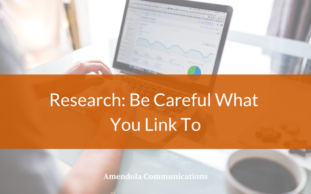 Research: Be Careful What You Link To