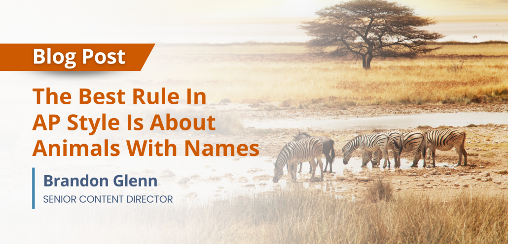 AC BLOG: The Best Rule in AP Style is About Animals with Names