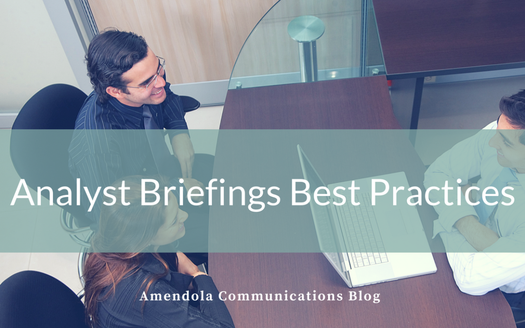 Analyst Briefings Best Practices