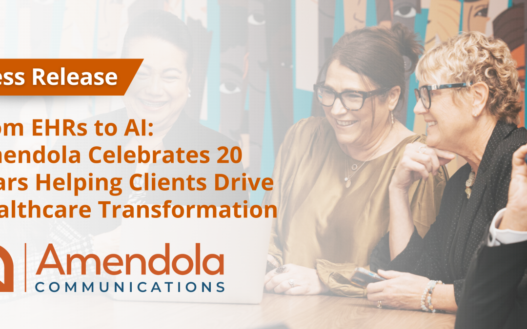 From EHRs to AI: Amendola Celebrates 20 Years Helping Clients Drive Healthcare Transformation
