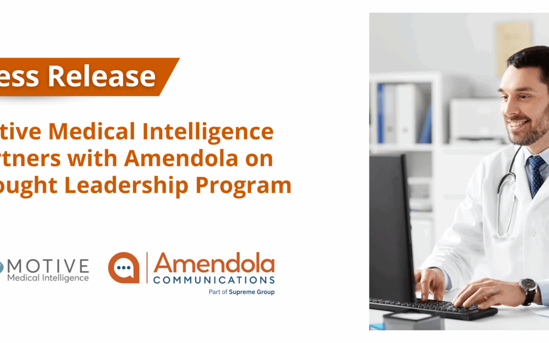 Motive Medical Intelligence Partners with Amendola on Thought Leadership Program