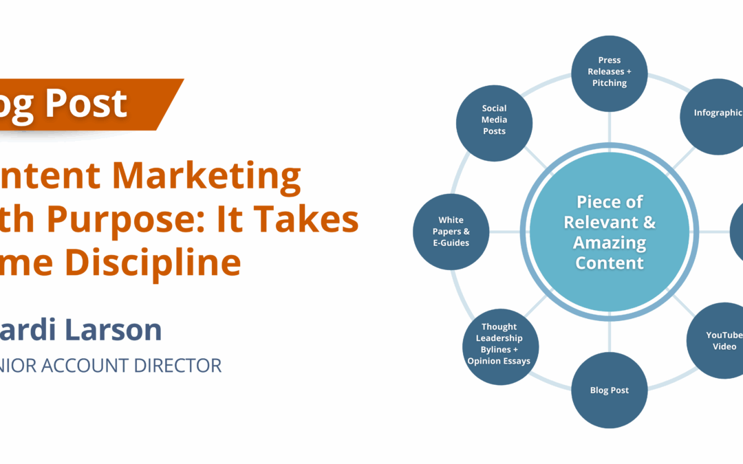Content Marketing with Purpose: It Takes Some Discipline